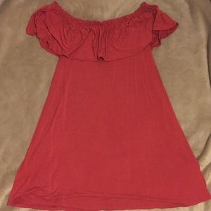 Red Off the Shoulder Dress